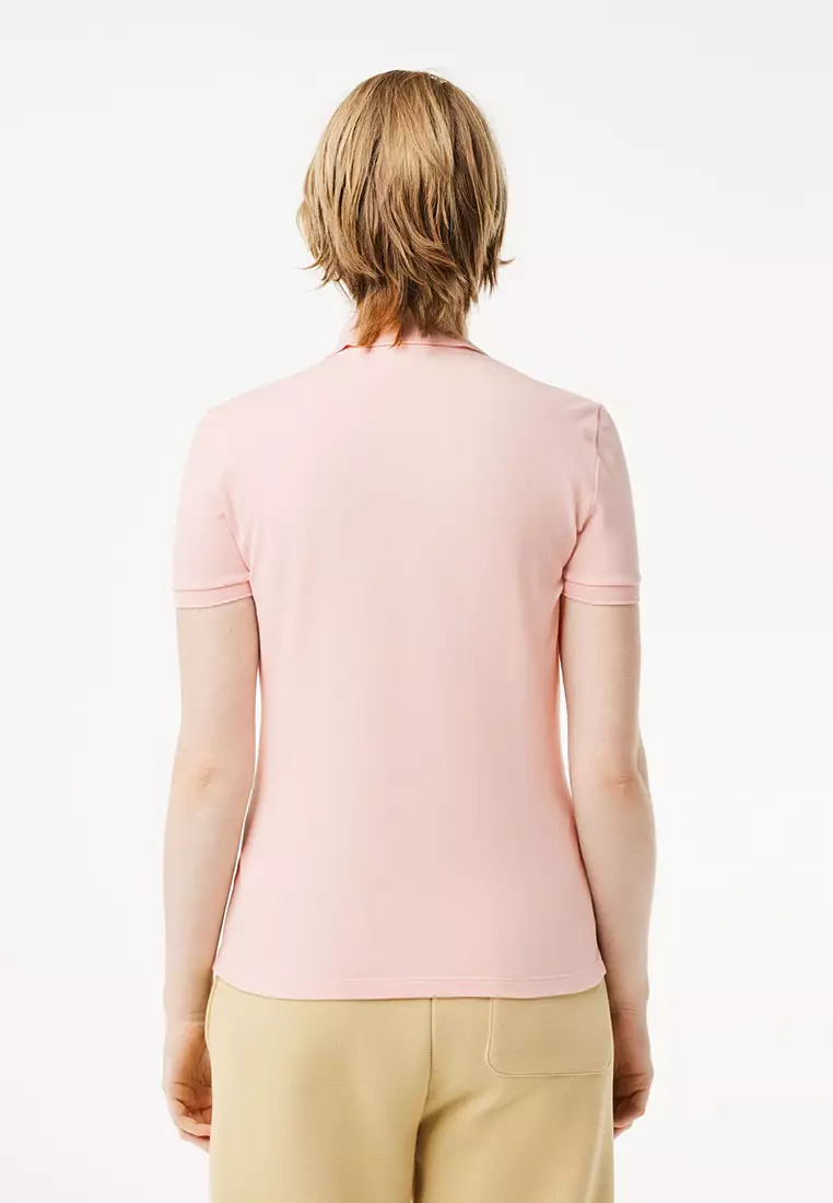 L.12.D Slim Fit Stretch Mini Piqué Polo Shirt