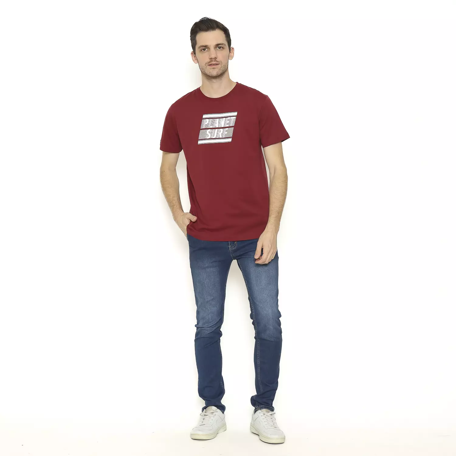 Planet Surf Clothing Kaos Lengan Pendek Pria Andern Men Tee Planet Surf