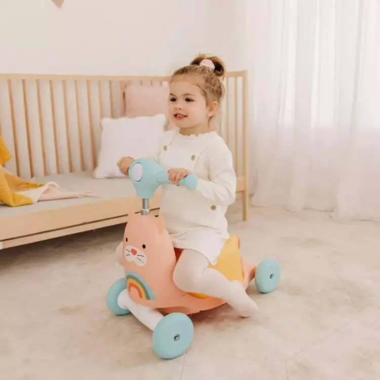 Skip Hop 3in1 Zoo Ride On Toy - Mainan Bunyi Kendaraan Skuter Anak (Cat)