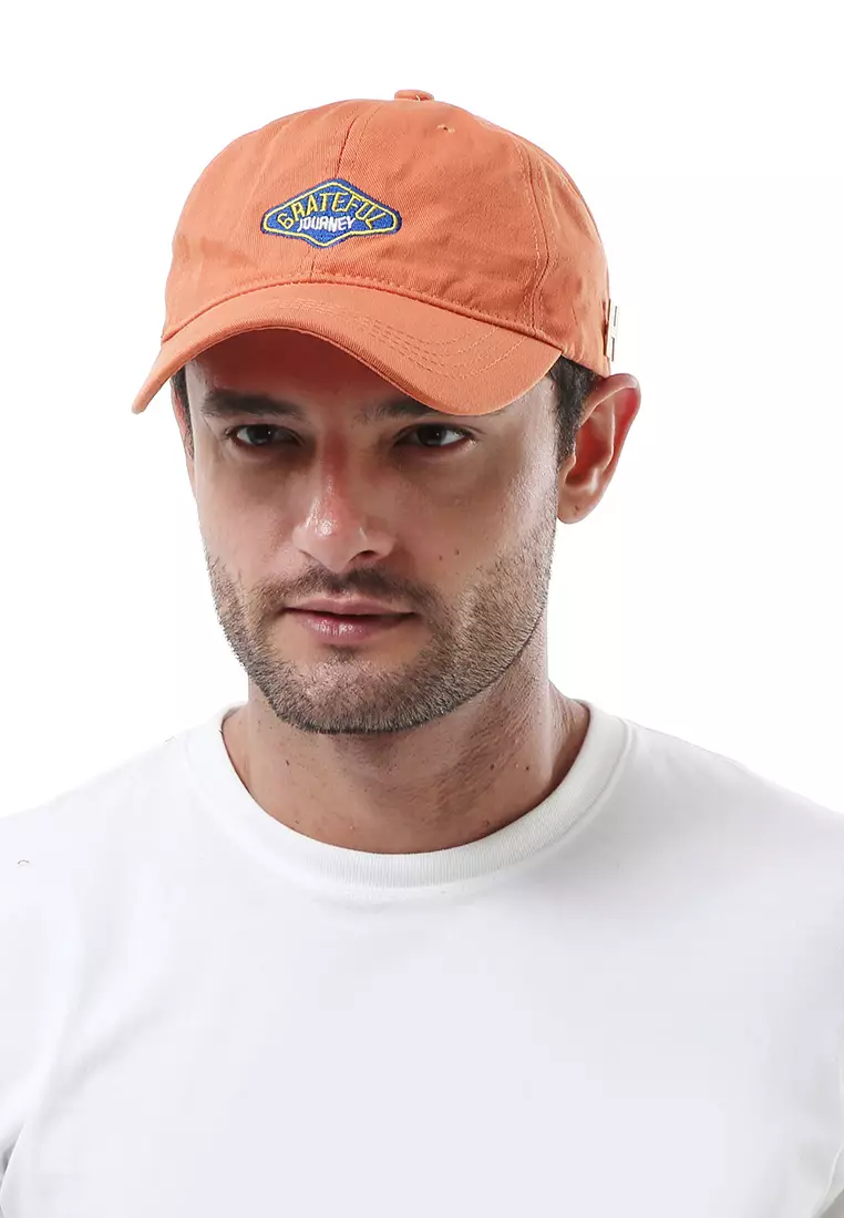 Jahari Aksesoris Fashion Pria Wanita Topi Baseball Kasual Logo Grateful Resizable Strap Material Cotton ORIGINAL - Orange