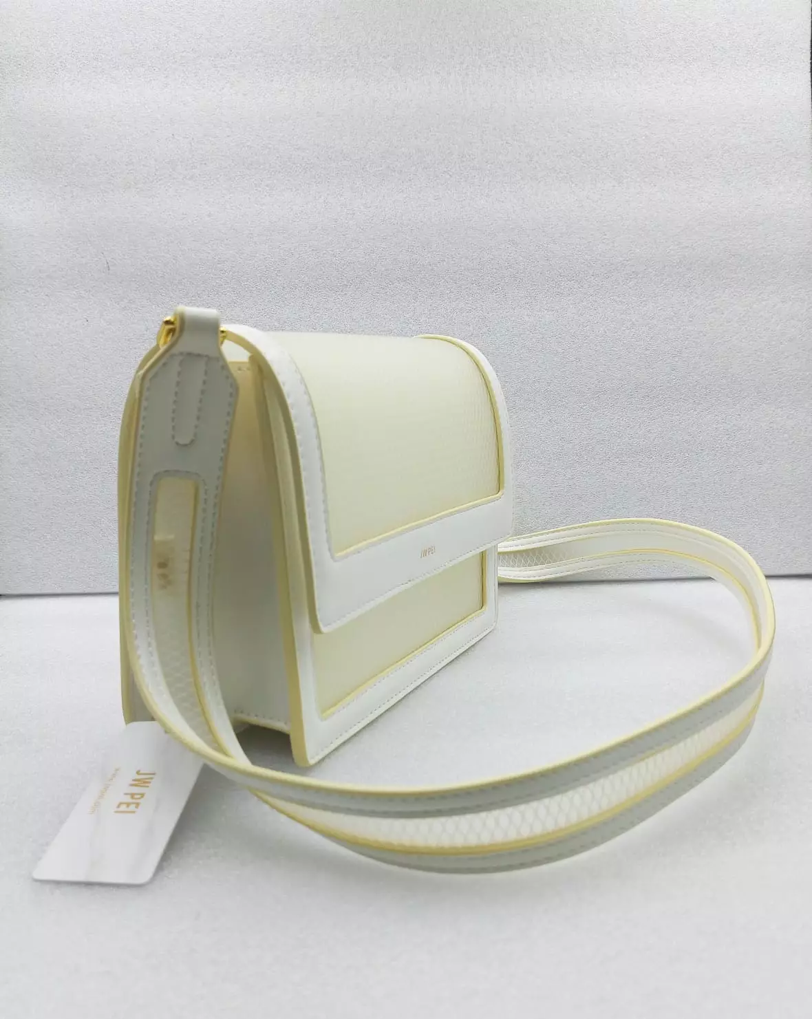 JW Pei Mini Flap Bag - White See Throu