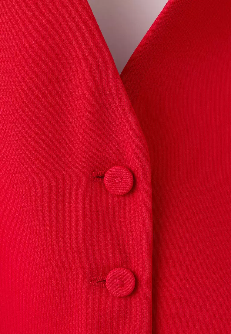 Peplum Top With Halter Neck