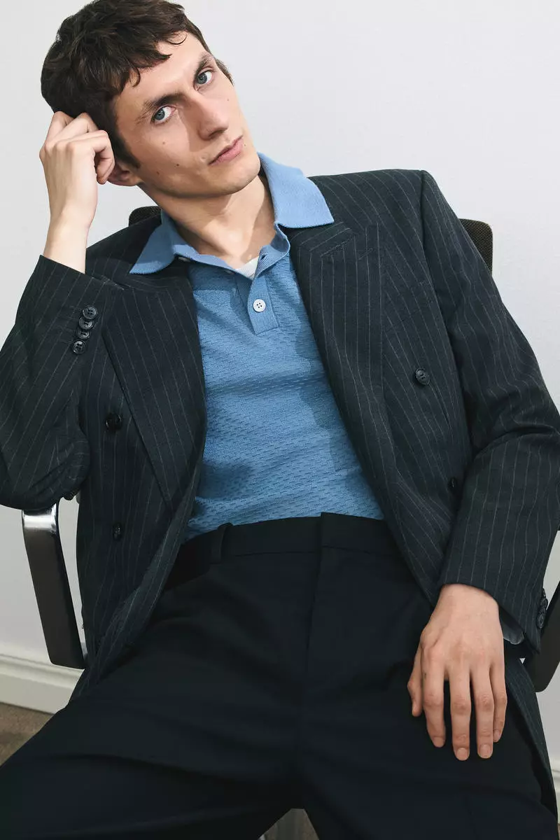 Slim Fit Textured polo shirt