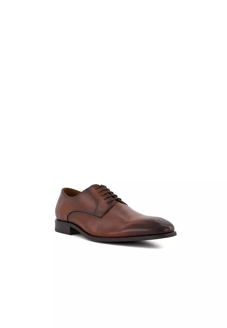 Discount on Dune London  shoes - SKU: Secretive Burnished Toe Lace-Up Shoes Tan