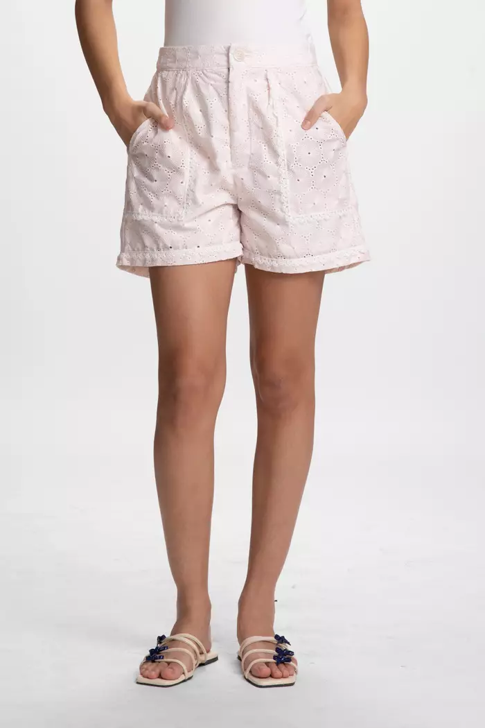 COTTONINK - Bawahan Celana Pendek Wanita Blush Pink Sorsa #ResortCollection