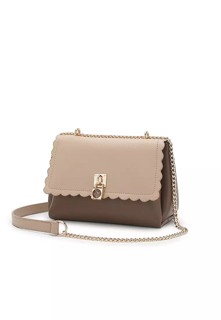 Women's Chain Shoulder Bag / Sling Bag / Crossbody Bag - Dark Coffee