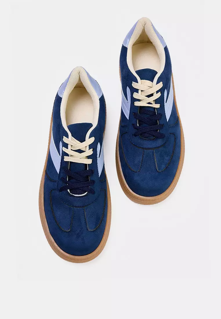 Retro Double Lace-Up Sneakers