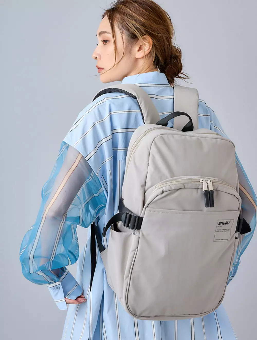 Anello top backpack grey