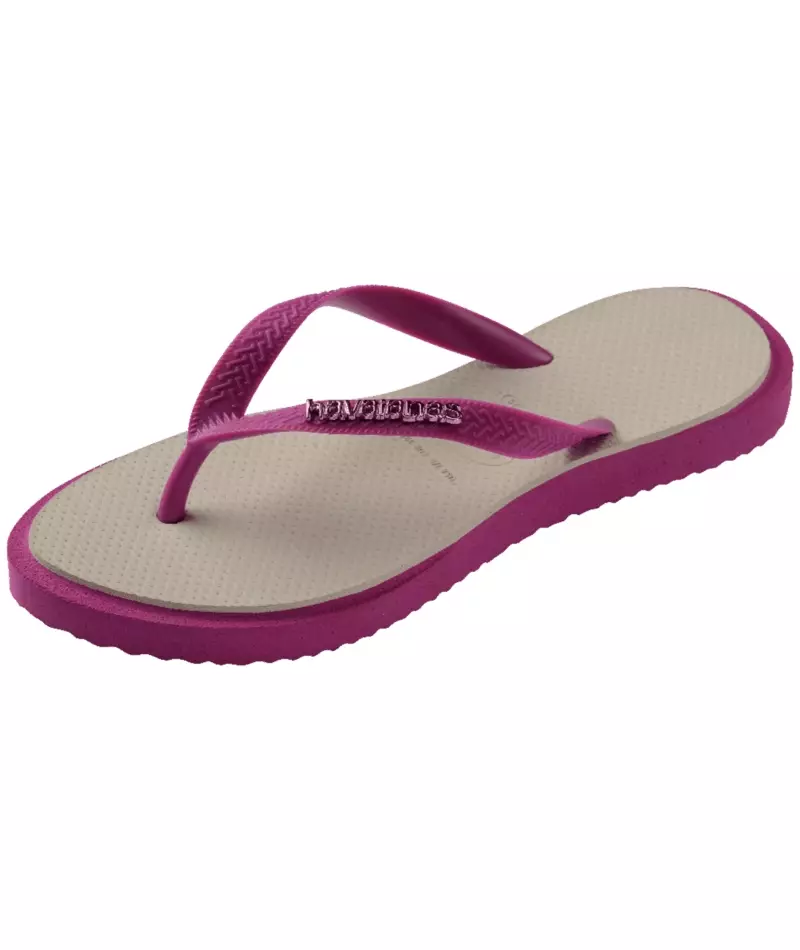 Havaianas 2031 Top Point Fusion - Rosa Gum/Bege Palha - Sandal Wanita