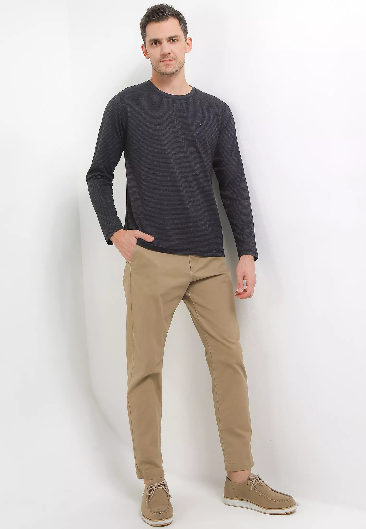 Cressida The Next Level Kaos Regular Fit Long Sleeves T-Shirt L181H - Black