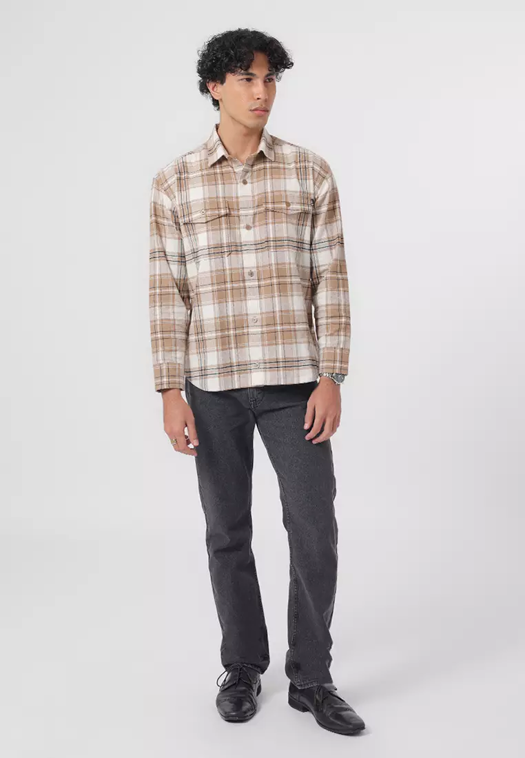 801 REGULER FIT TWIL JEANS COAL BLACK - Celana Panjang Denim Pria