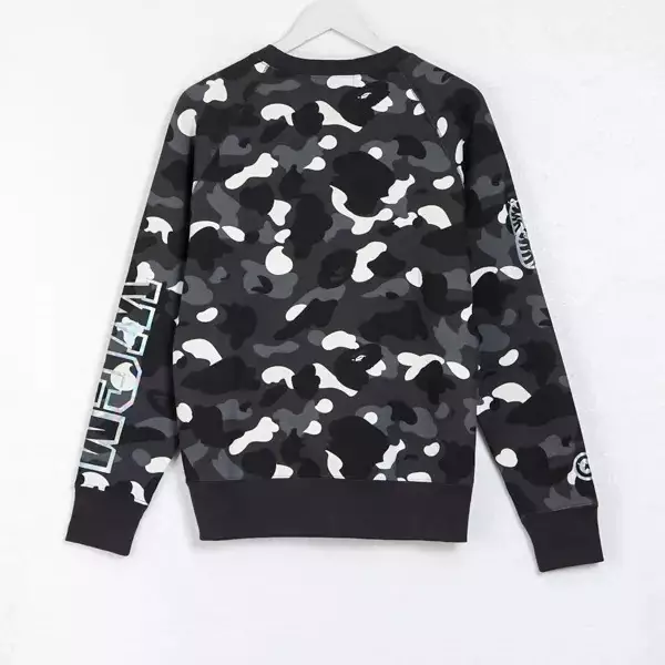 Sweater BAPE SHARK HOLOGRAM CITY CAMO GLOW IN THE DARK SWEATSHIRT 100% ORIGINAL