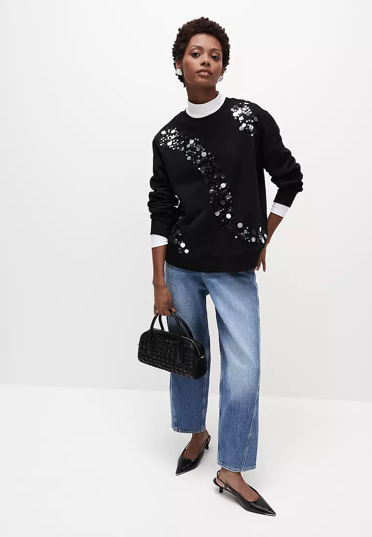 Pure Cotton Sparkly Sweatshirt