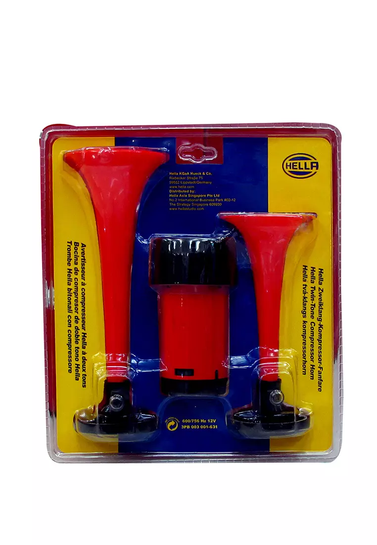 Buy BLADE Hella Twin-Tone Air Horn Kit Red 2024 Online