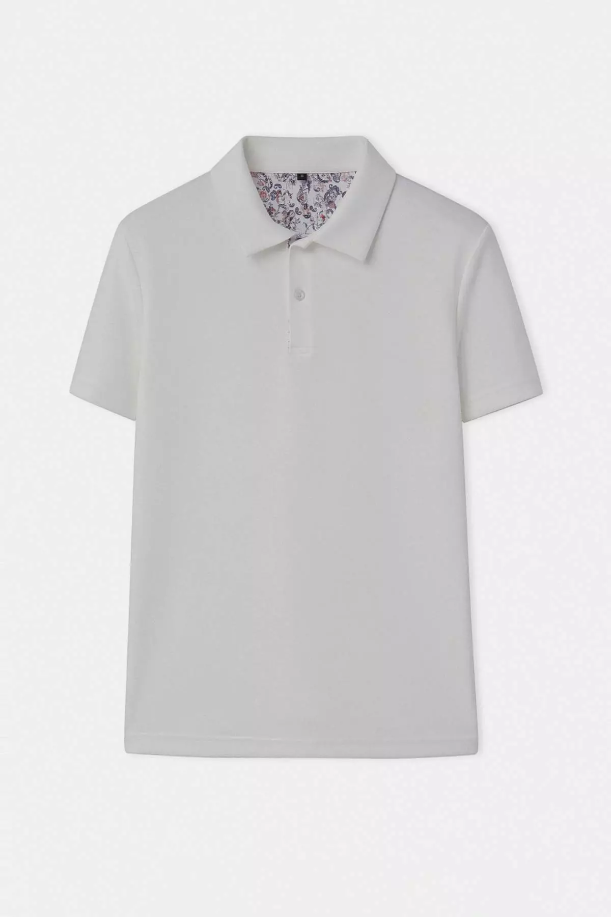 Buy Trendyol Ecru Regular/Normal Cut Soft-Textured Patı Printed Polo ...