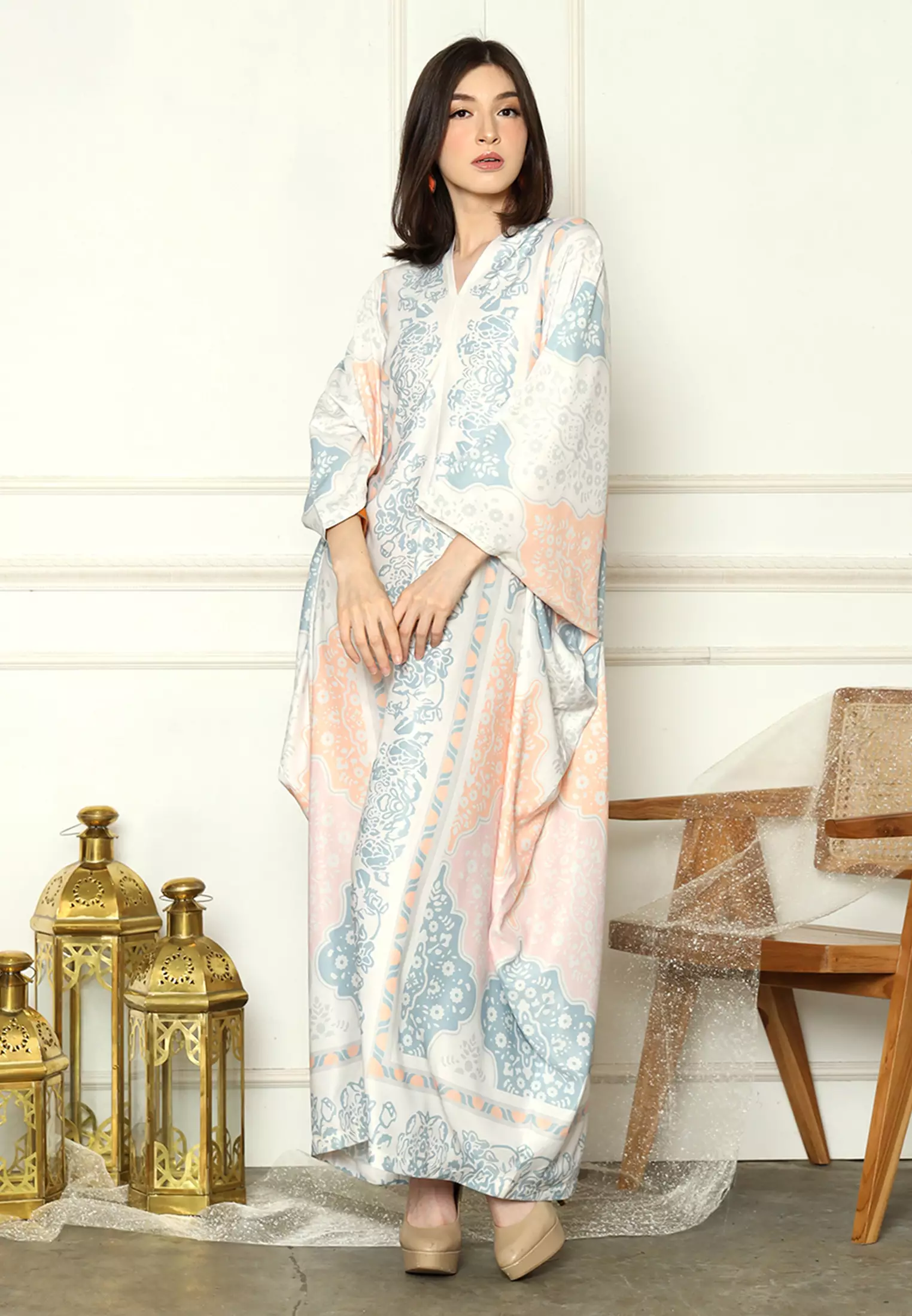 Kanzi Exclusive Long Sleeve Batik Kaftan