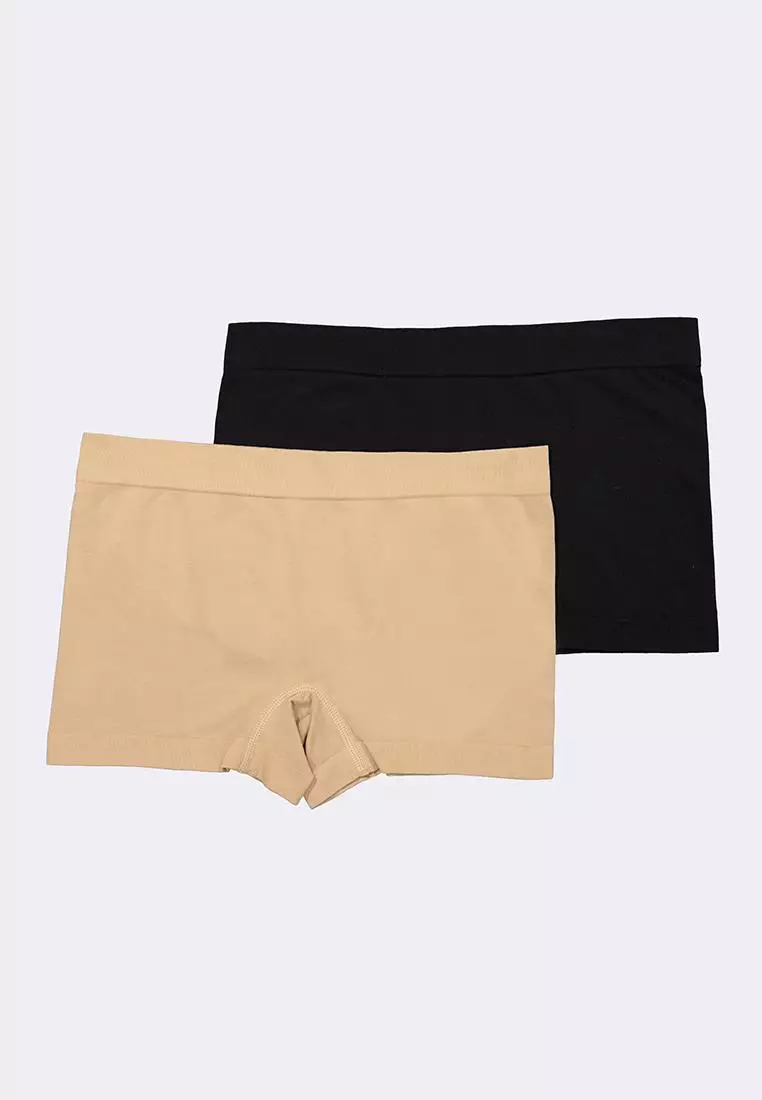 Women's 2-in-1 Pack Seamless Boy Shorts
