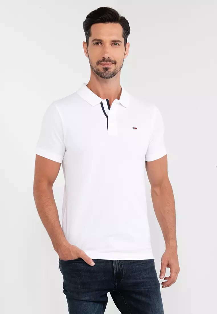 Buy Tommy Hilfiger Slim Placket Polo Shirt Tommy Jeans Online