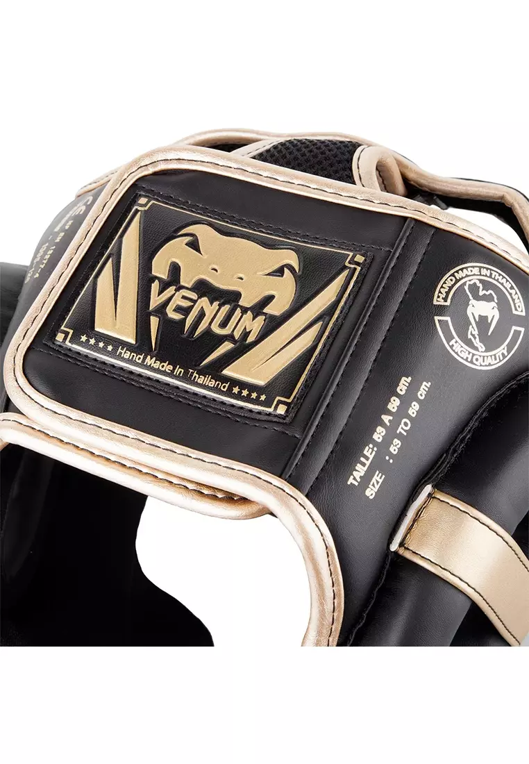 Venum Elite Boxing Headgear - Black/Gold