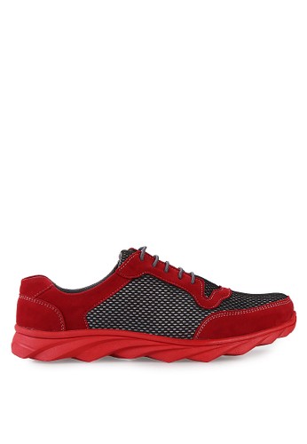 Slip Ons & Espadrilles Shoes 13265 Merah/Silver Suede