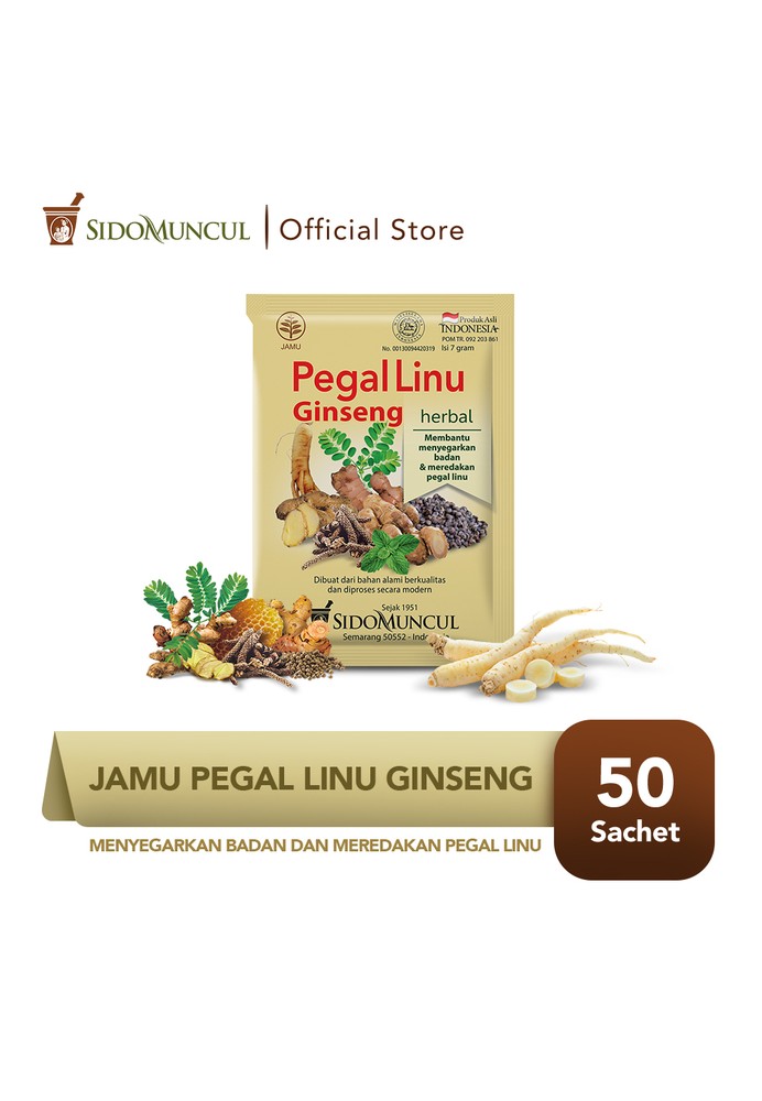 Jual Sido Muncul Sido Muncul Jamu Pegal Linu Ginseng 50s Nyeri Otot