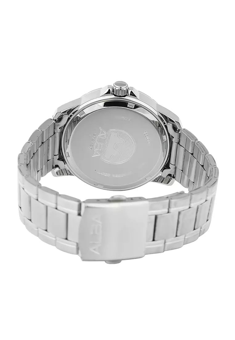 Jam Tangan Chronograph Pria ALBA AS9R97X1 Blue Dial - Stainless Steel