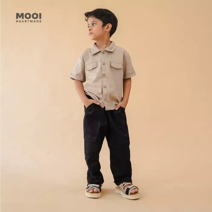 Mooi Celana Panjang Chinos Cargo Anak Dicky Long Cargo Chinos - Navy