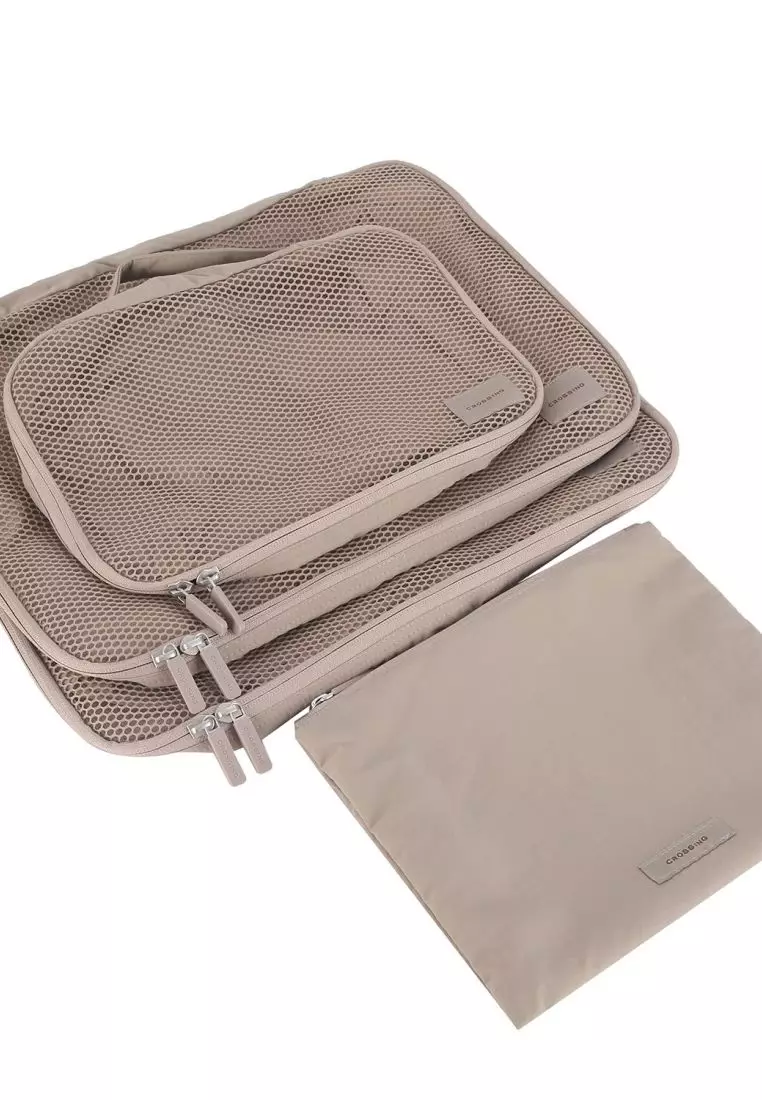 Crossing Waterproof Ripstop Nylon Packing Cube Set (4-Piece Set) - Light Grey