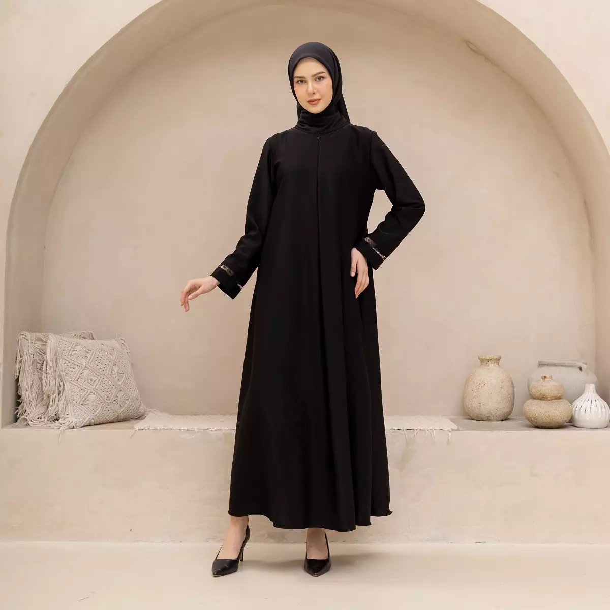 EPC Abaya Samira - Black - Moonlit Elegance Series