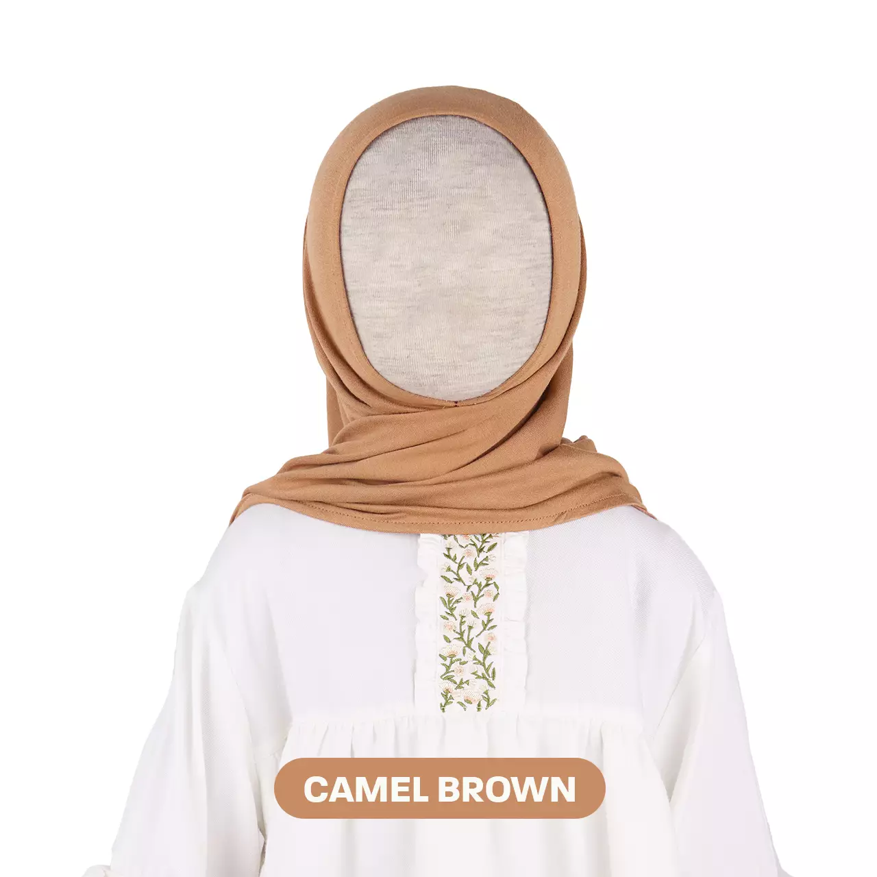 Mooi Pashmina Instan Anak Hijab Anak - Camel Brown