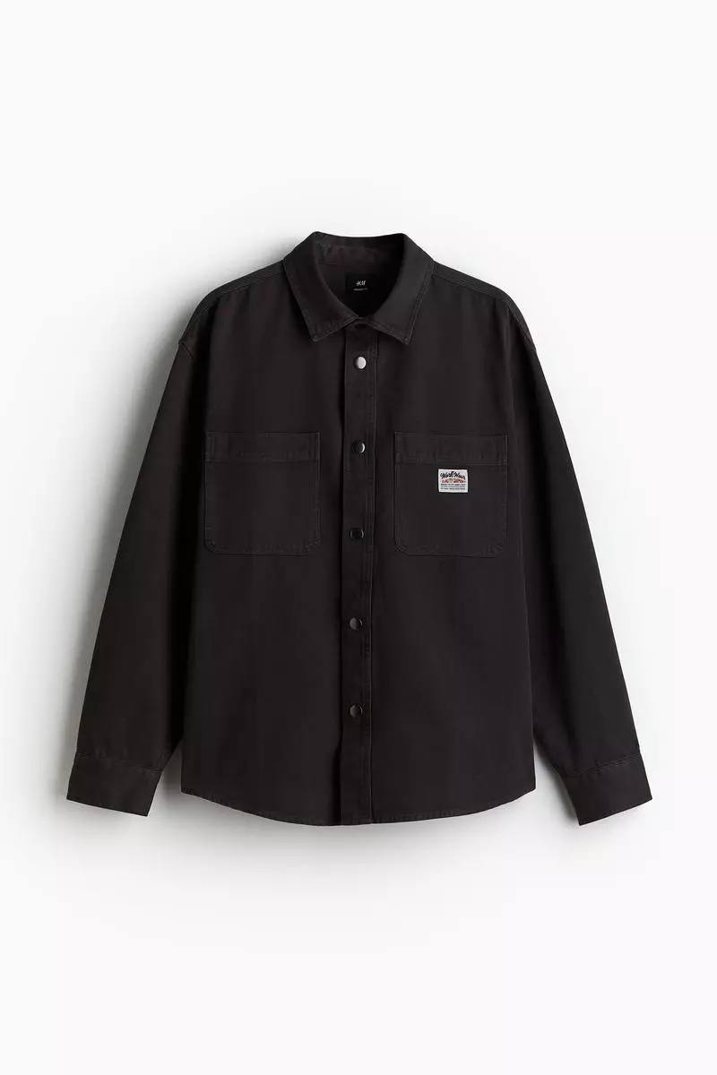 Oversized Fit Canvas overshirt