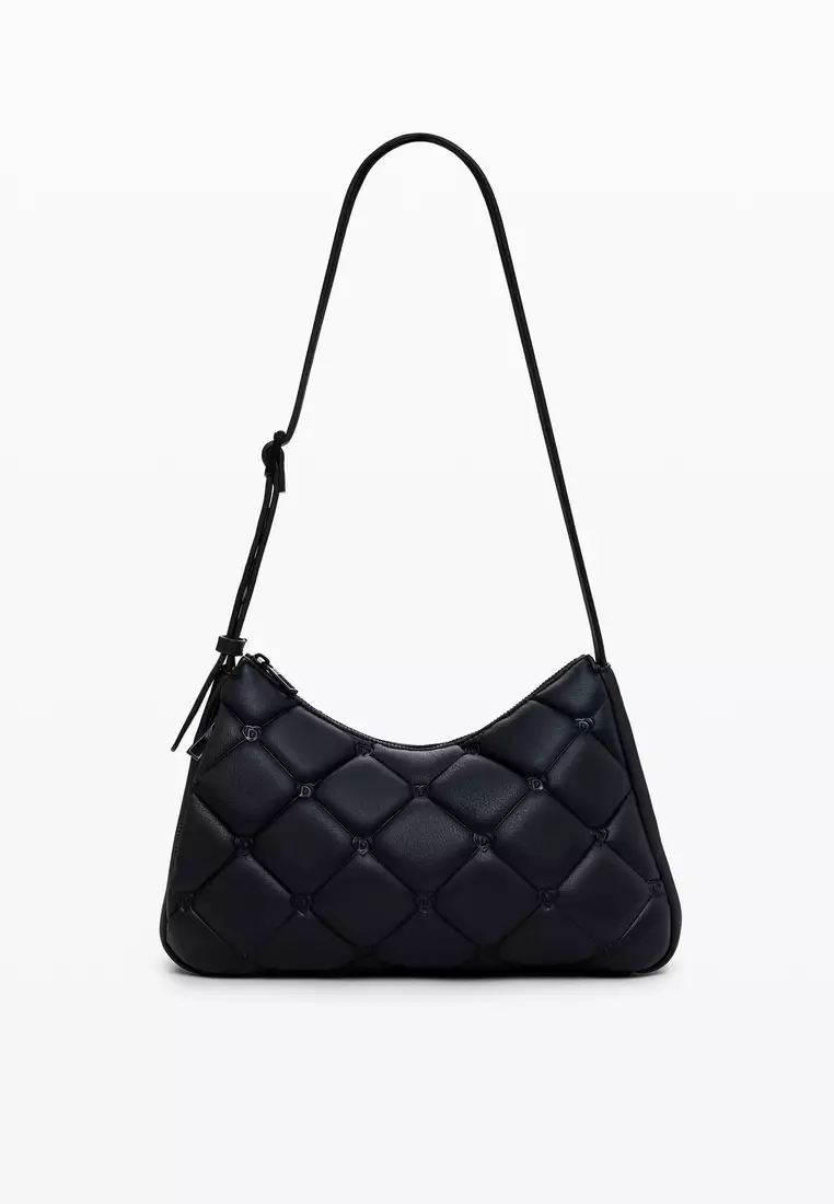 Leather Bag Monki Quilted Bag Monki Denim Look Tote Bag With