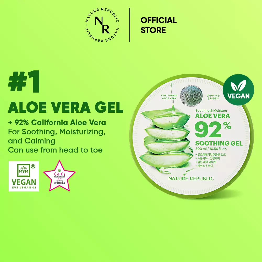 Aloe Vera 92% Soothing Gel - 300ml