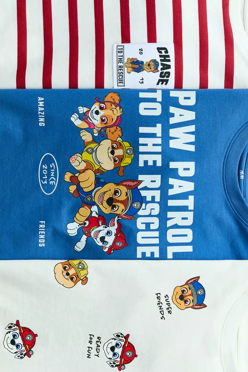 3-pack printed T-shirts