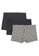 H&M grey and multi 3-Pack Short Cotton Trunks 0CE11US652B6EDGS_1