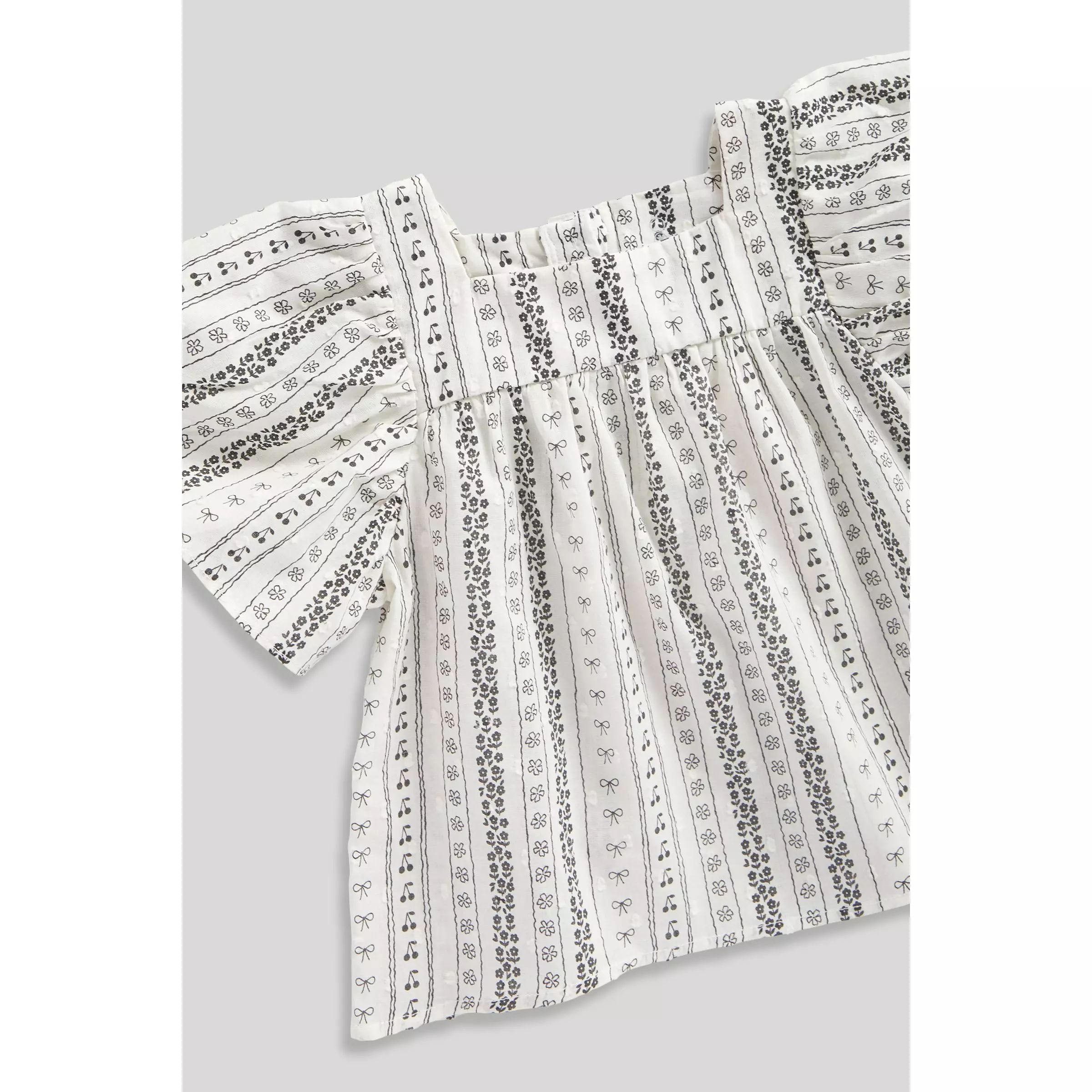 Mothercare Cotton Dobby Blouse - Atasan Blus Bayi Perempuan (Krem)