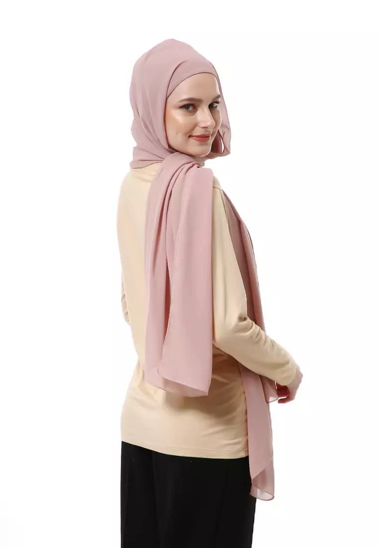 Zhalika Phasmina Motif Polos High Premium Quality - Lavender