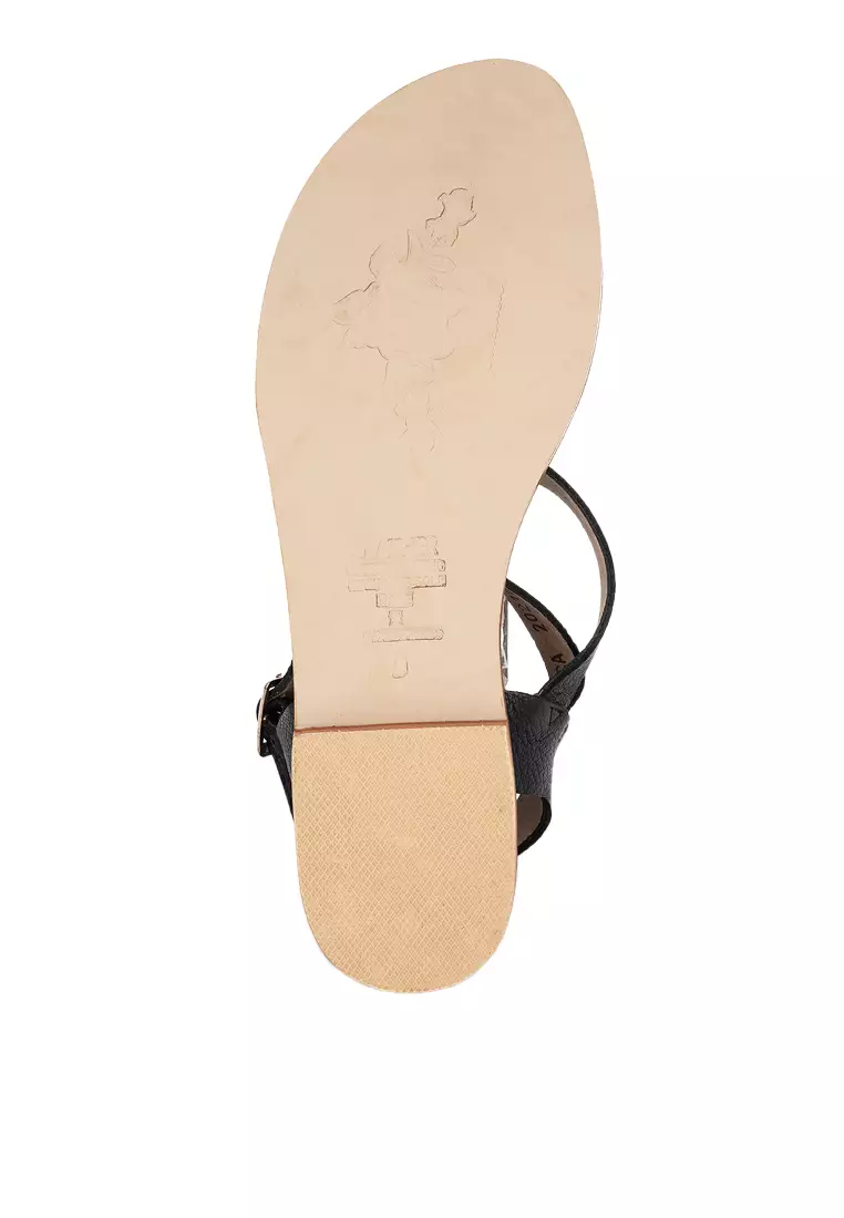 Leather Flat Sandals