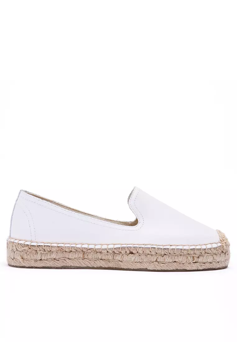 Platform Cow Leather Espadrilles HB7101