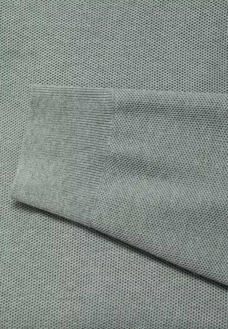 Microstructured Knitted Sweater