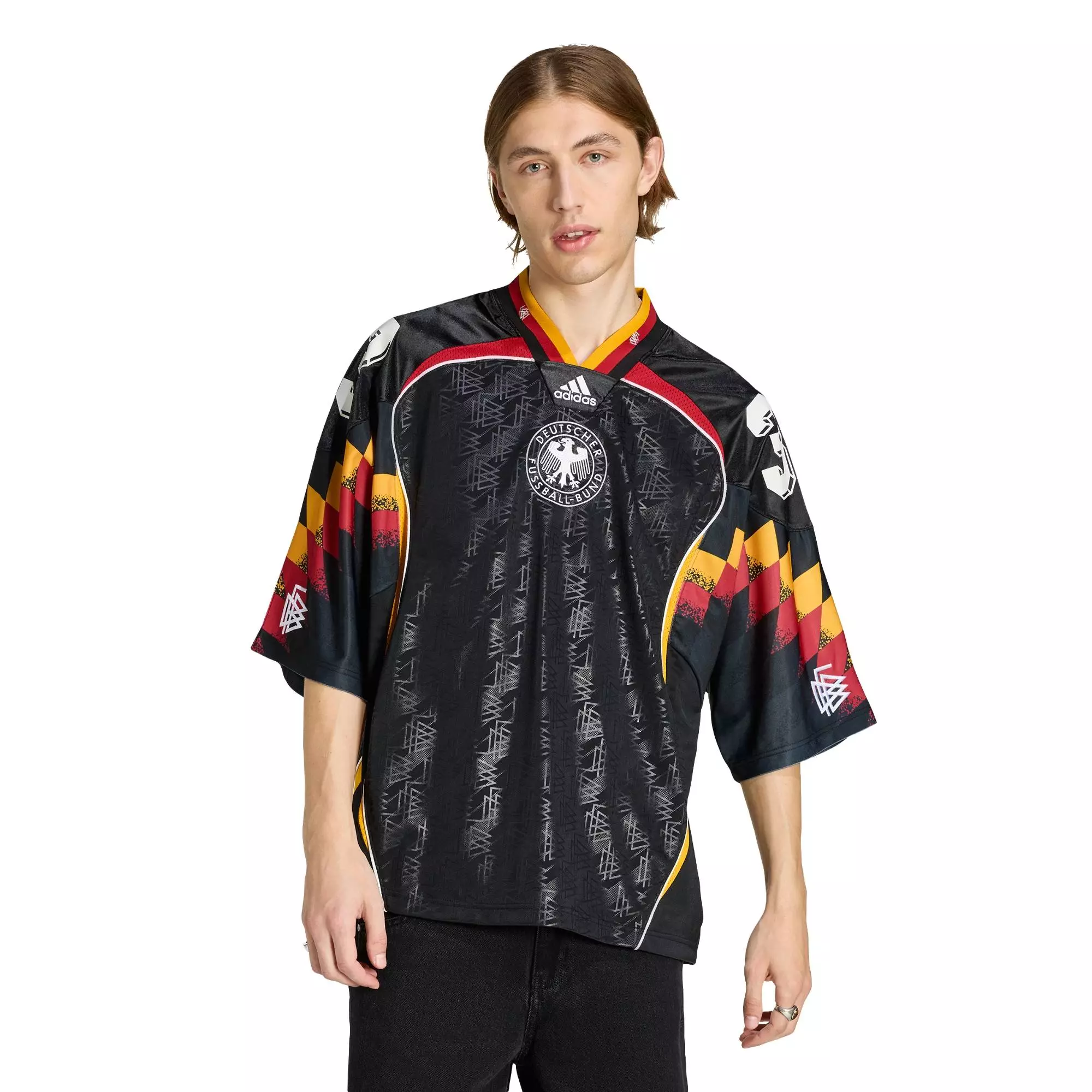 Lifestyle & Football Bringback Remixed Germany Jersey Men Black KD5980