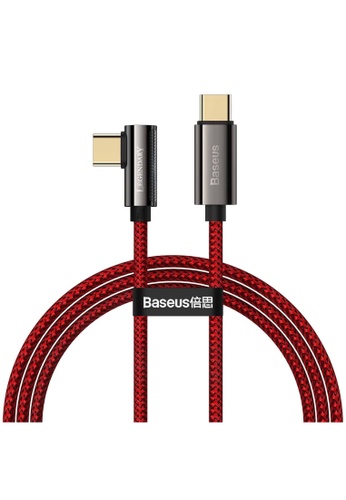 BASEUS Baseus Legend Elbow Fast Charge Type C 100w Cable 1M Red 0735AESE28F71AGS_1