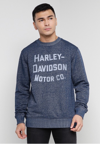 Harley-Davidson navy Amplifier Crew Sweatshirt D75CBAA175D035GS_1