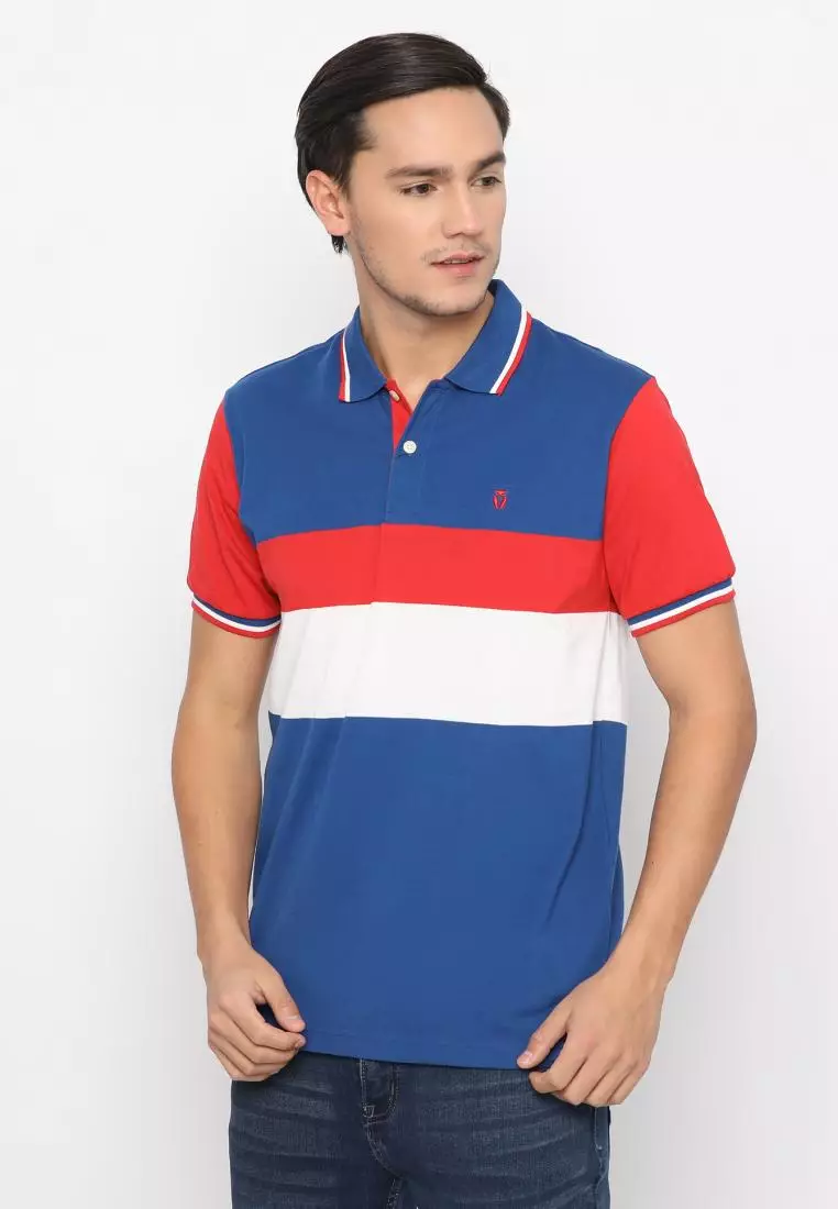 MATSUDA Kaos Polo Shirt Pria Kerah Fukagawa