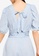 MISSGUIDED blue Puff Sleeves Tie Back Playsuit B3DA5AA4126700GS_3