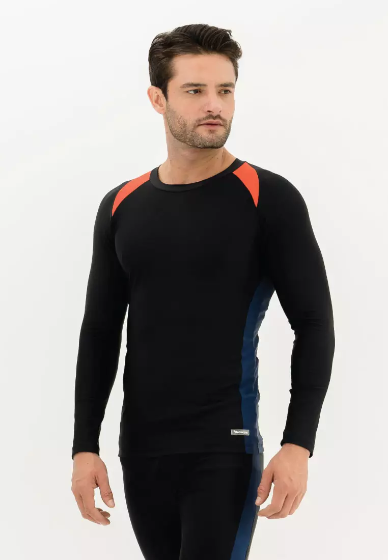 Neowave Drift Long-Sleeve Men Rashguard - Black