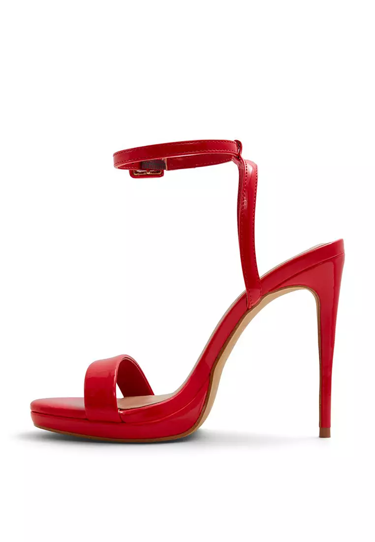 Red one strap new arrivals heels