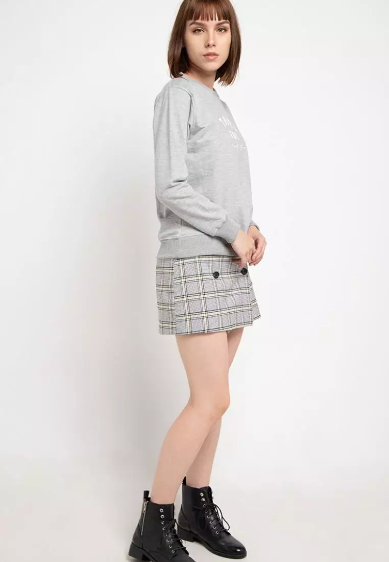 MP003F td simple sweater gr Sweater