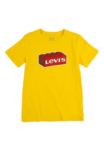 Levi's yellow Levi's x Lego Graphic Print Short Sleeves Tee - Varsity Maize 261B8KA893DF65GS_1