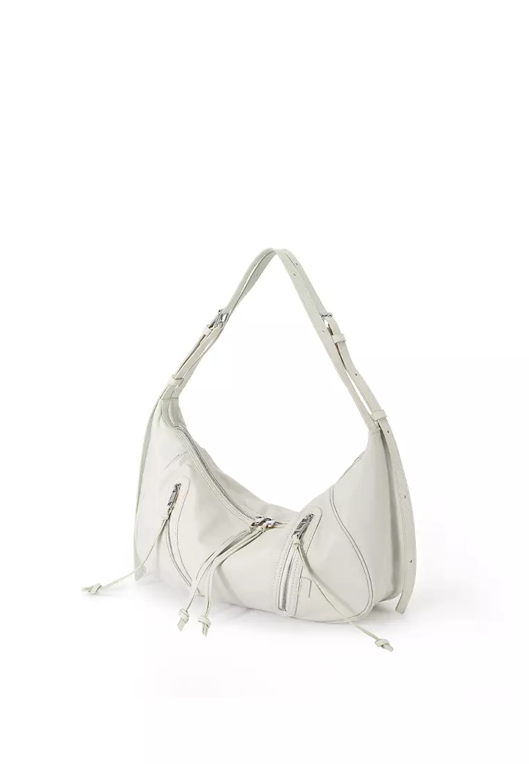 Ursula V11 2-Way Drape Hobo / Crossbody Bag - Grey